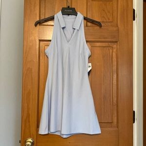 Babe blue racer back dress